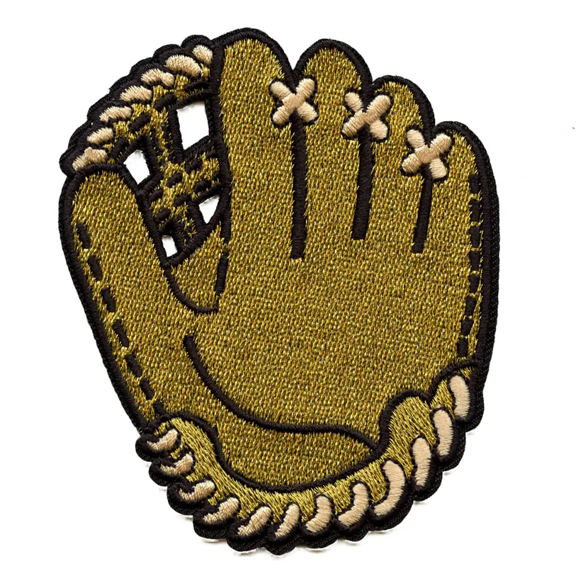 Gold Glove Baseball Patch Iron On