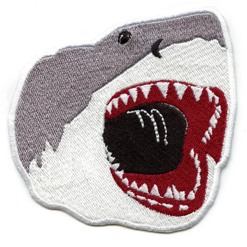 Shark Patch Jaws Embroidered Iron On