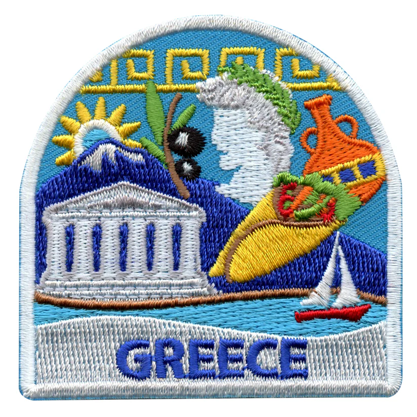 Greece World Showcase Travel Patch