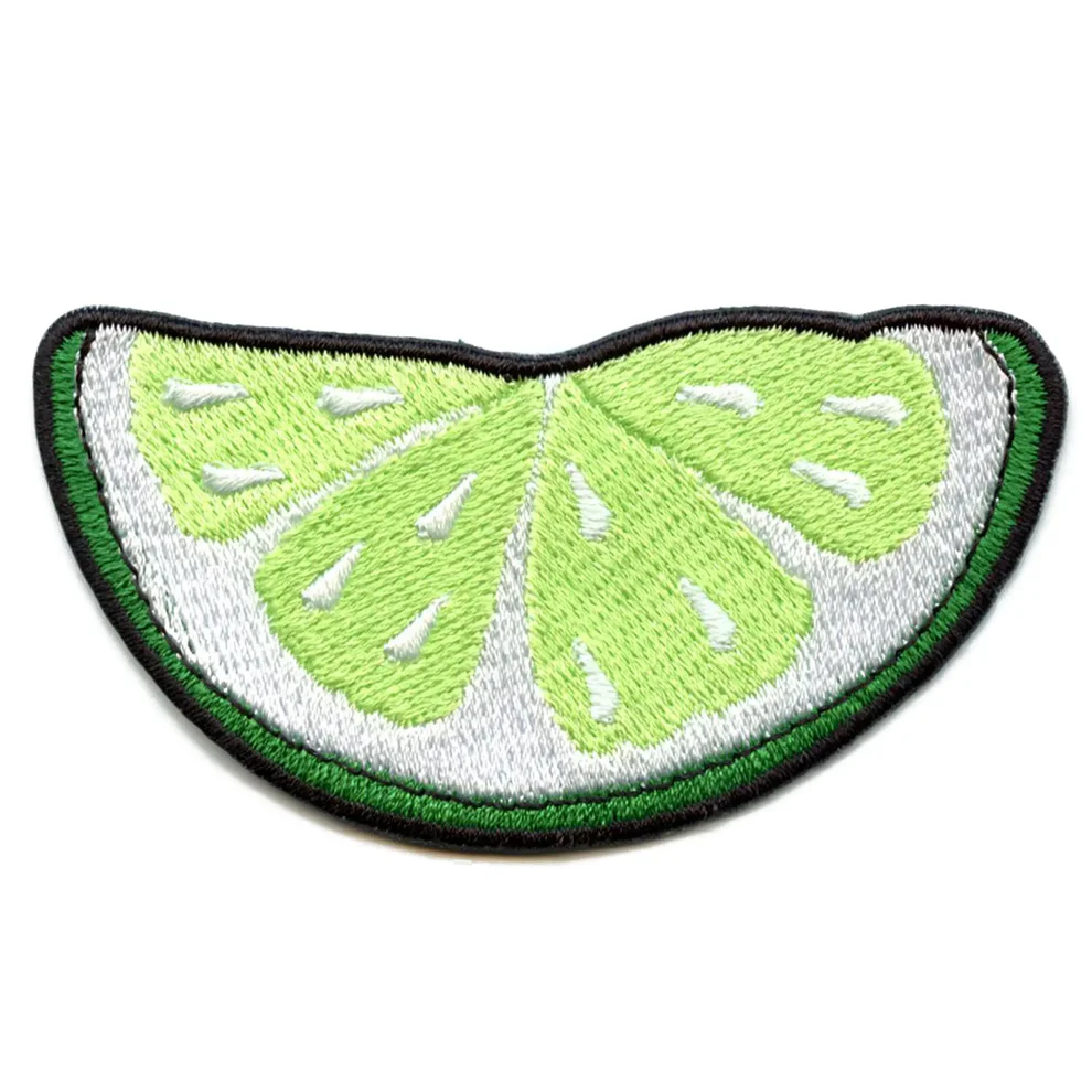 Half Lime Slice Fresh Citrus Iron On Patch - Half Lime Slice Fresh Citrus Iron On Patch USA Half Lime Slice Fresh Citrus Iron On Patch - View 1