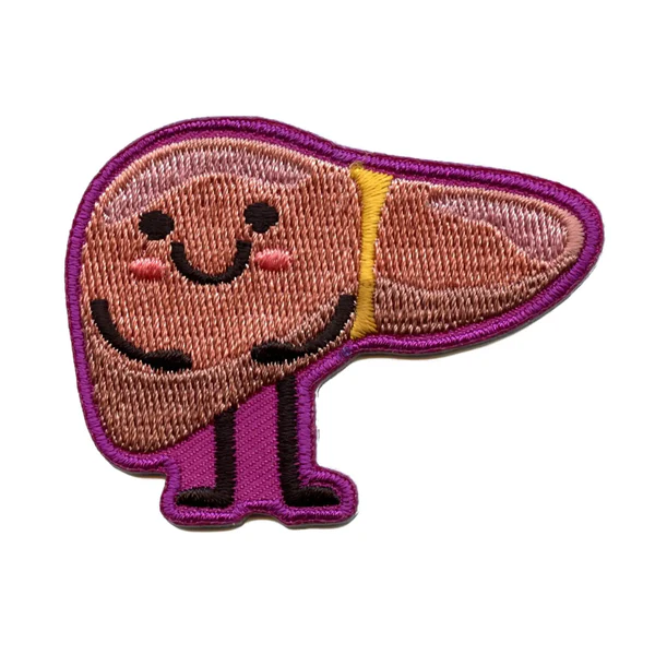 Happy Smiling Liver Embroidered Patch