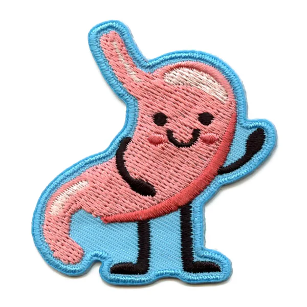 Happy Smiling Stomach Embroidered Patch
