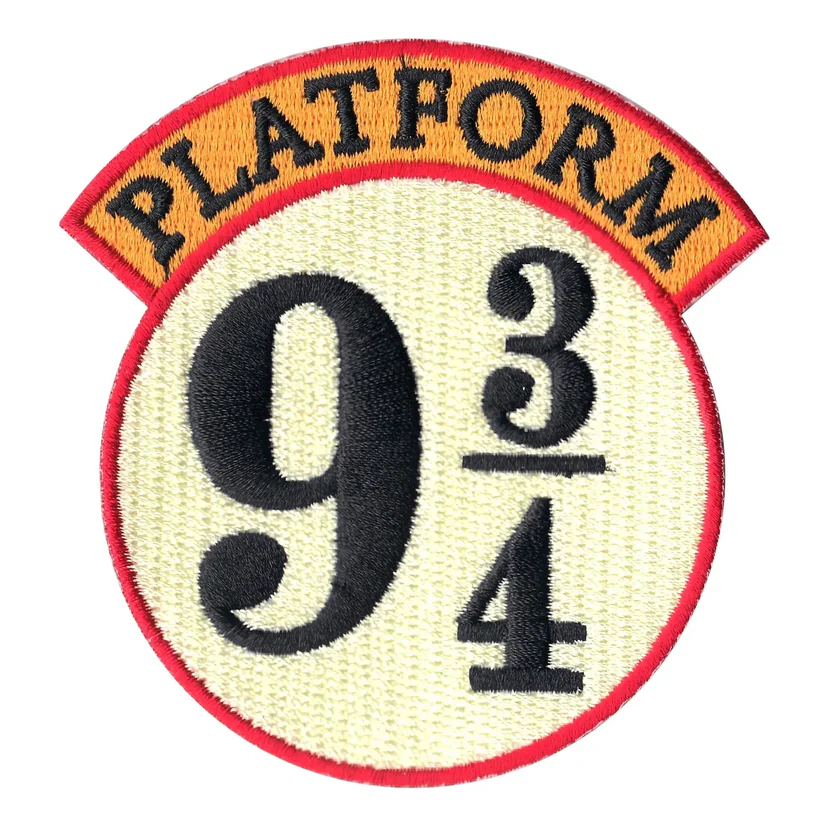 Harry Potter Platform 9 And 3 Fourths Patch - Harry Potter Platform 9 And 3 Fourths Patch USA Harry Potter Platform 9 And 3 Fourths Patch - View 1
