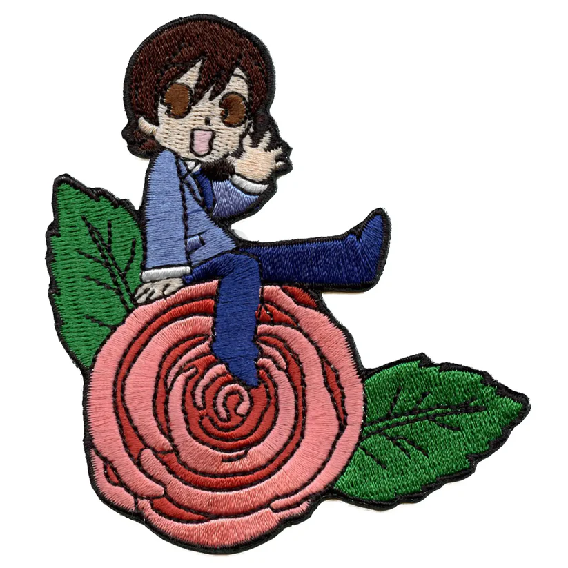 Haruhi On Rose Sitting Pose Patch