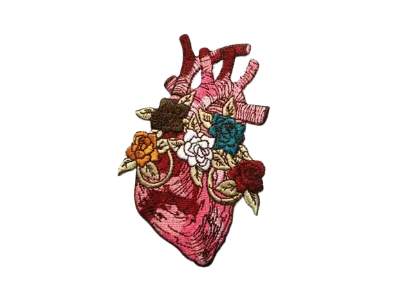 heart of flowers patch - Image 1