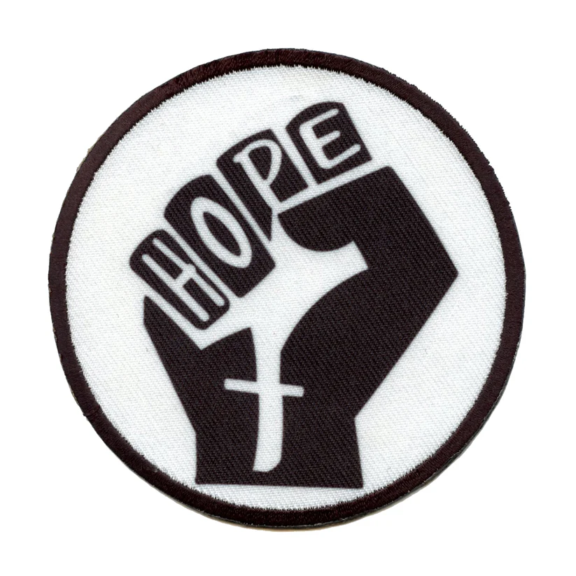 Hope BLM Embroidered Iron On Patch - Hope BLM Embroidered Iron On Patch USA Hope BLM Embroidered Iron On Patch - View 1