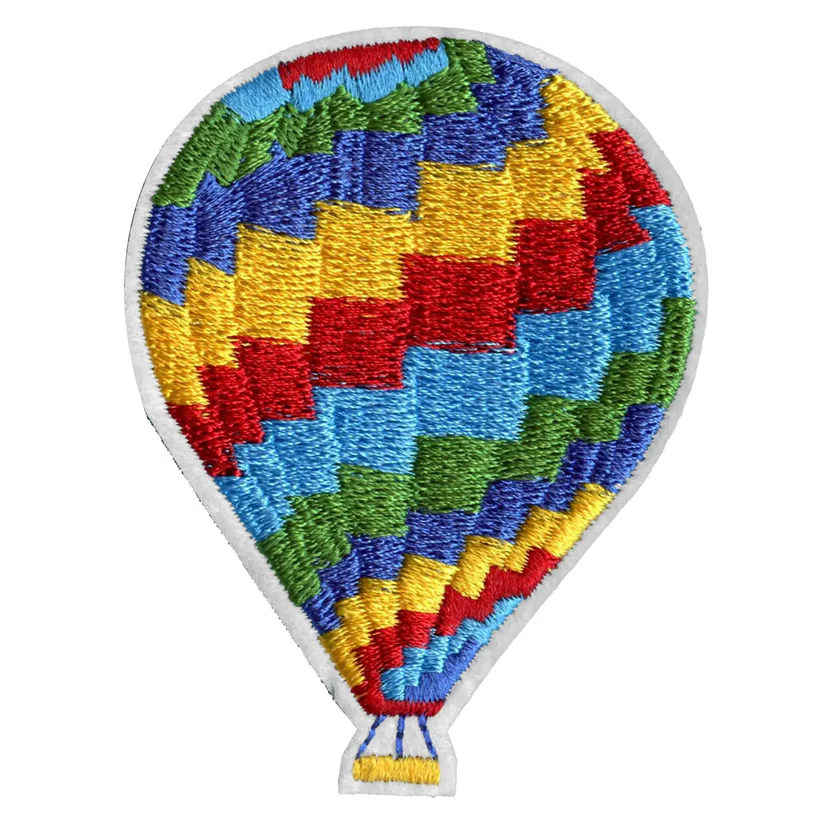Hot Air Balloon Embroidered Iron On Patch - Hot Air Balloon Embroidered Iron On Patch USA Hot Air Balloon Embroidered Iron On Patch - View 1
