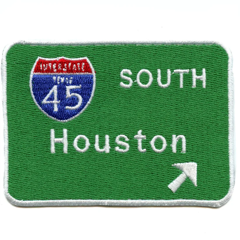 Houston 45 South Interstate Sign Patch