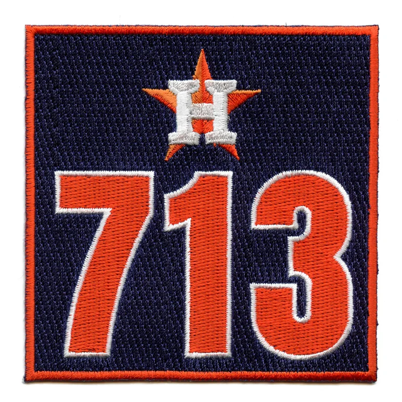 Houston 713 Embroidered Jersey Patch - Houston 713 Embroidered Jersey Patch USA Houston 713 Embroidered Jersey Patch - View 1