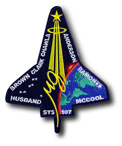Houston Astros STS-107 embroidered Patch