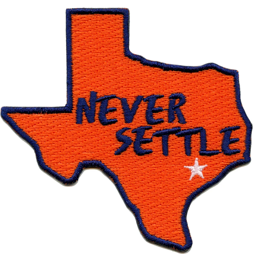 Houston Texas State Never Settle Patch