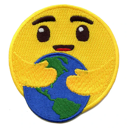 Hugging Earth Embroidered Patch