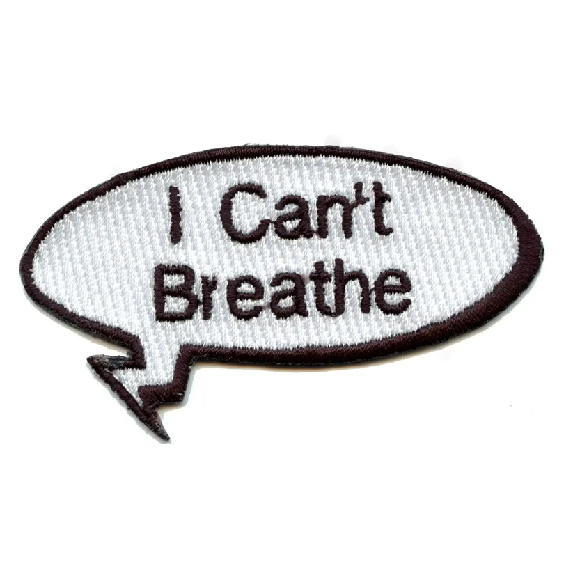 I Can't Breathe Iron On Patch - I Can T Breath Iron On Patch USA I Can't Breathe Iron On Patch - View 1