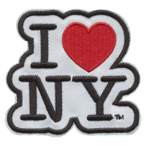 I Love New York Die Cut Sew-On Patch