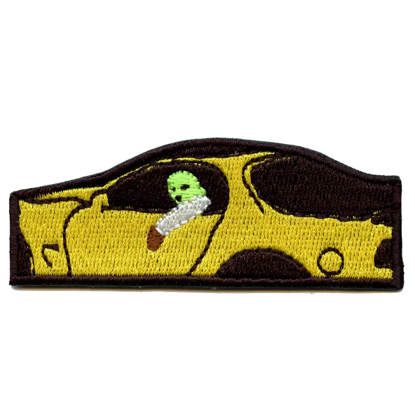 Jackboys In Yellow Car Embroidered Patch