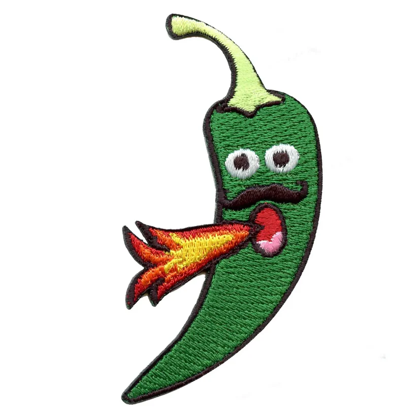 Jalapeno Spitting Fire Funny Culture Patch
