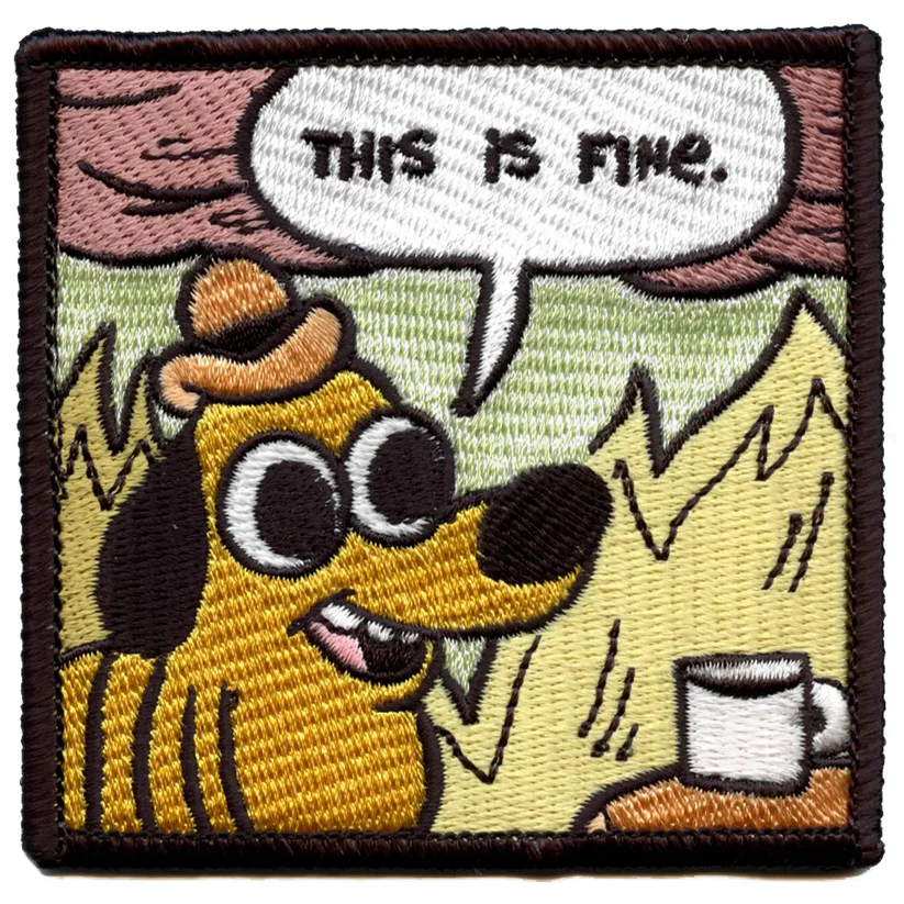 KC Green This Is Fine Patch