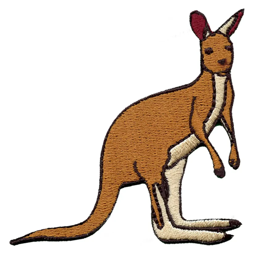 Full Body Kangaroo Iron On Patch