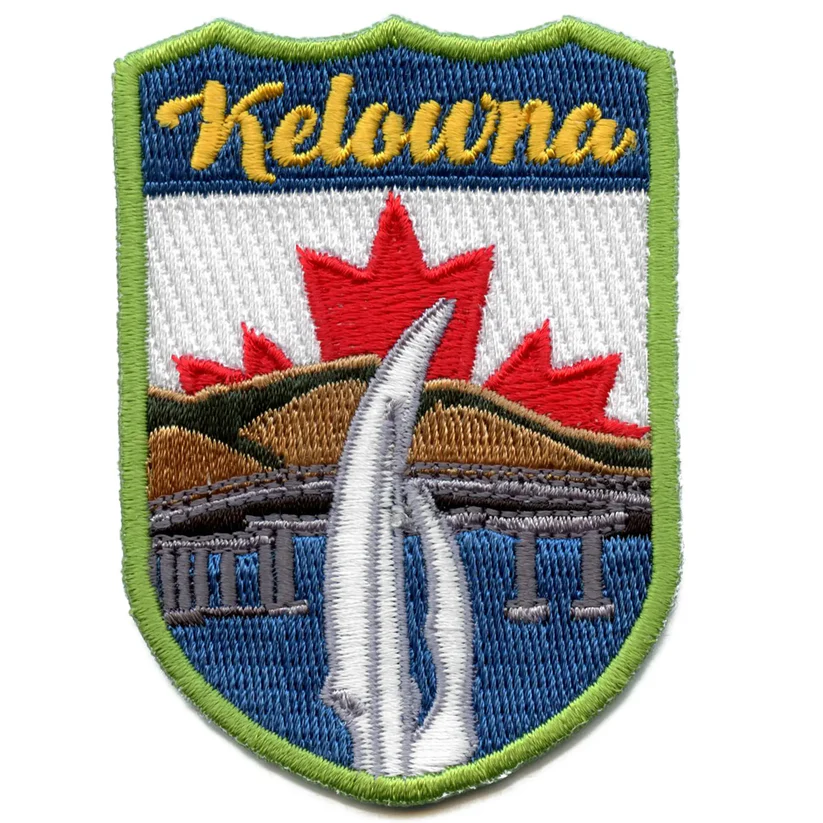 Kelowna Canada Shield Iron On Patch