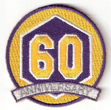 Los Angeles Lakers 60th Anniversary Patch