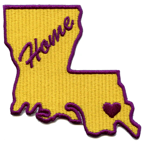 Louisiana Home State Embroidered Patch
