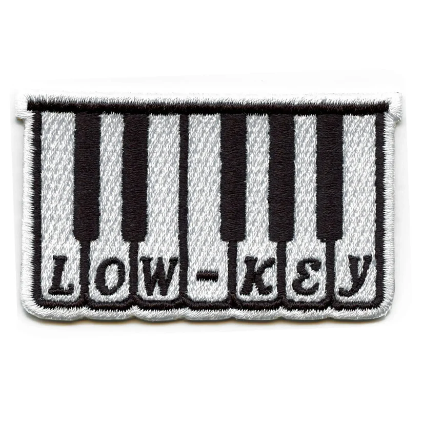 Lowkey Music Keyboard patch Embroidered Iron-On