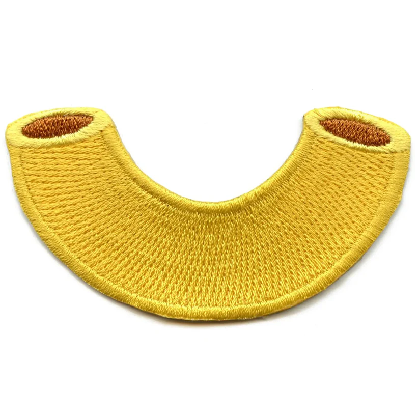 Macaroni Noodle Embroidered Patch