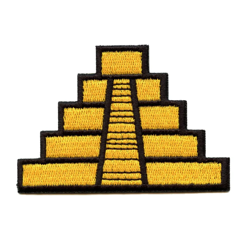 Mayan Pyramid Embroidered Patch