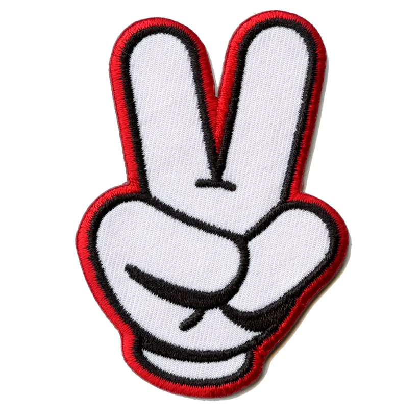 Mickey Mouse Glove Sign Patch