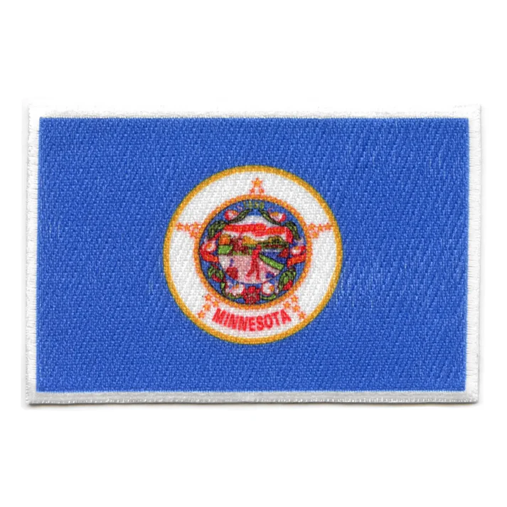 Minnesota Patch State Flag Iron On