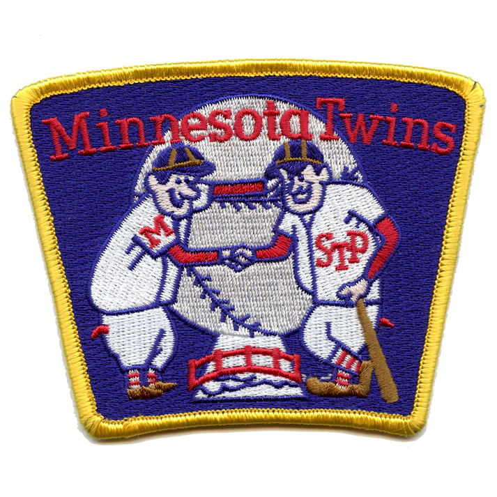 Minnesota Twins Shaking Hands 60s Retro Patch 