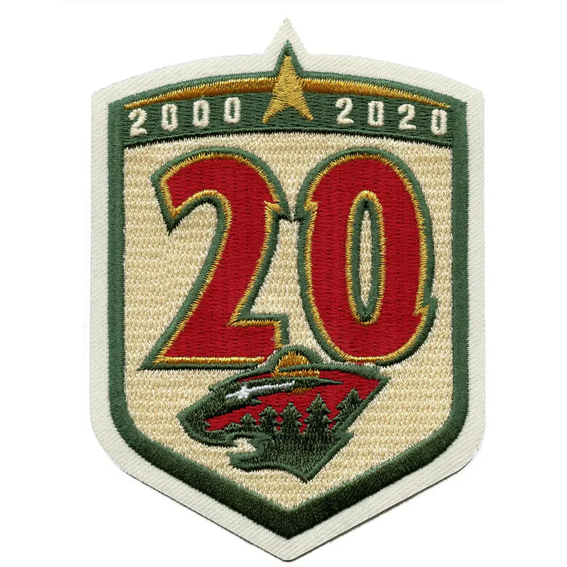 Minnesota Wild 20th Anniversary Patch