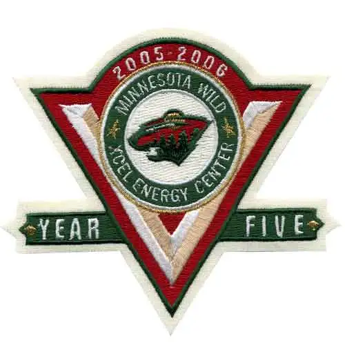 Minnesota Wild 5th Anniversary Patch