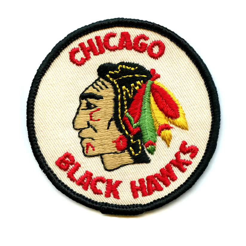NHL Chicago Blackhawks Hockey Vintage Round Patch