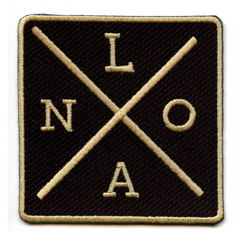NOLA Cross Logo Embroidered Patch