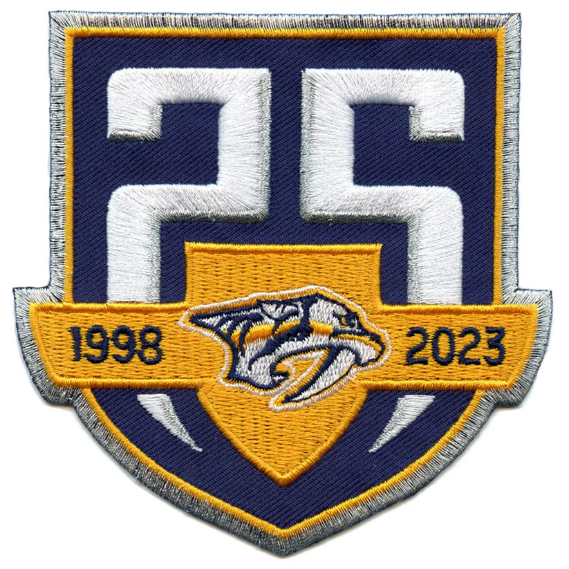 Nashville Predators 25th Anniversary Patch
