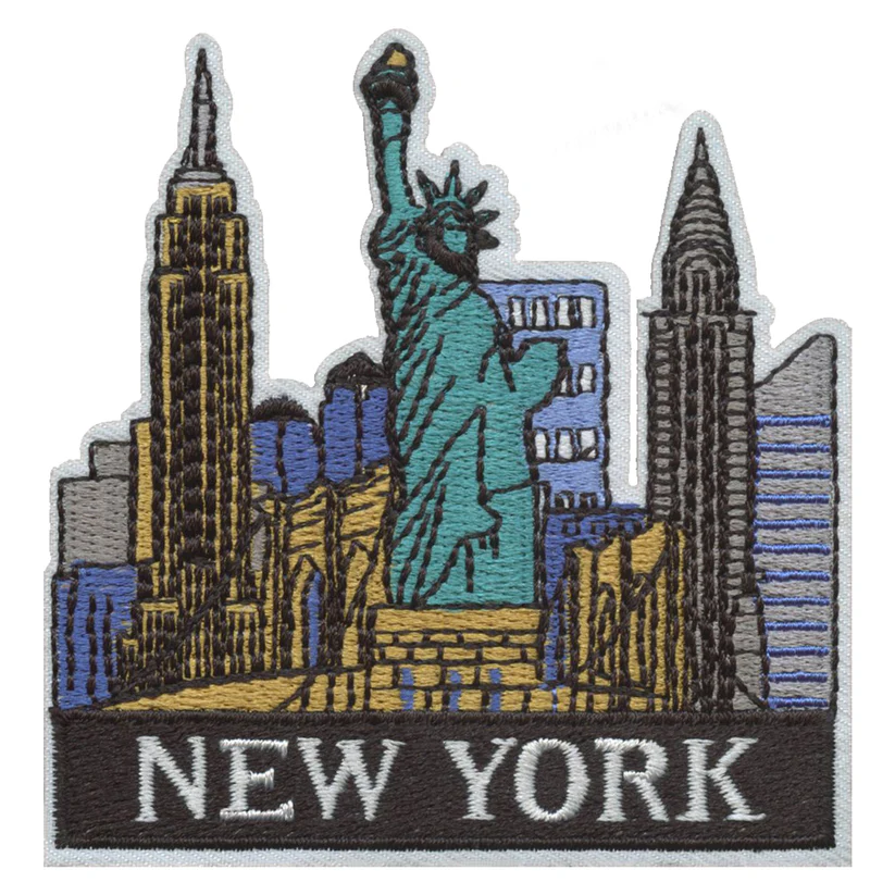 New York City Skyline Iron on Travel Patch