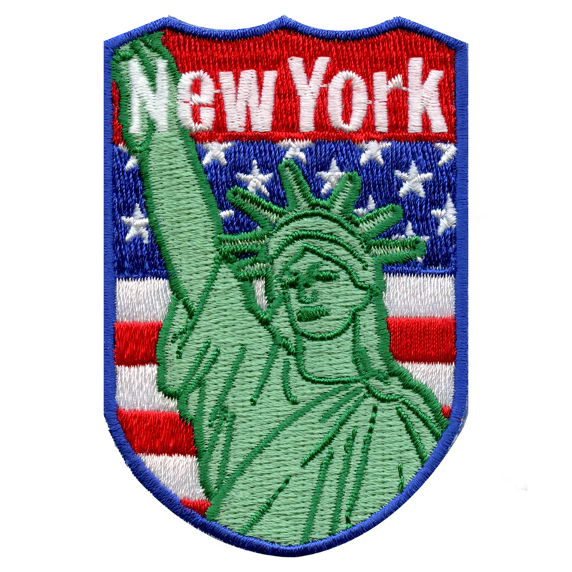 New York City Travel Badge patch iron on