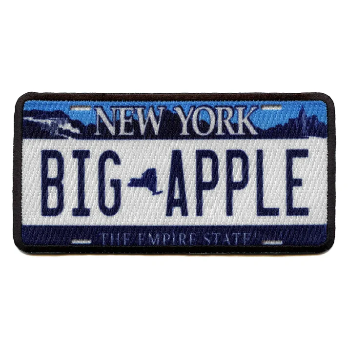 New York License Plate Patch Empire State