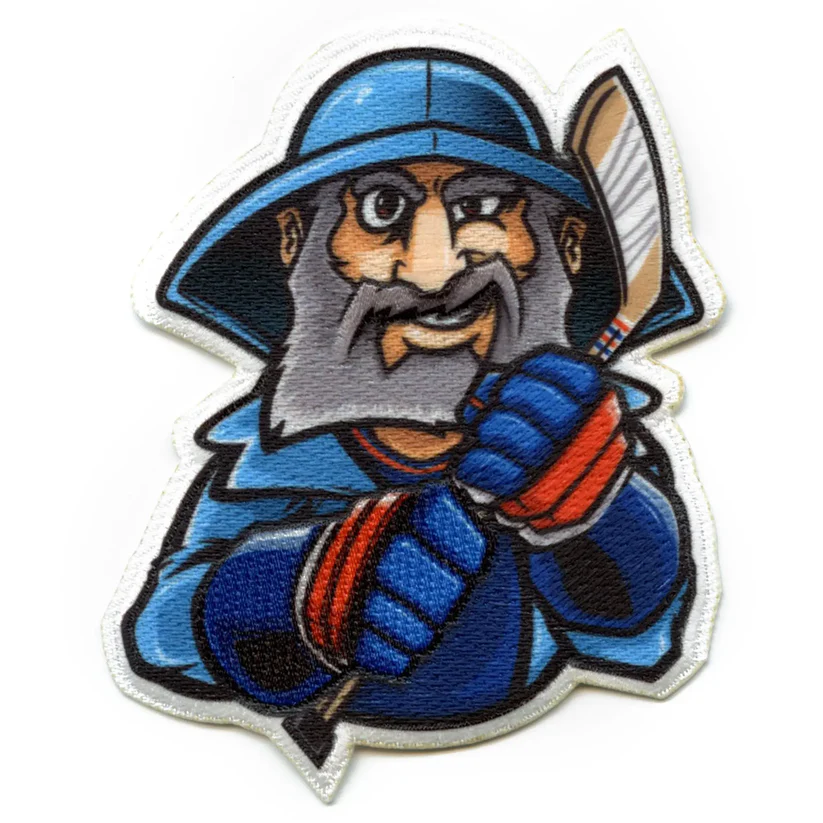 New York Raincoat Man Mascot FotoPatch