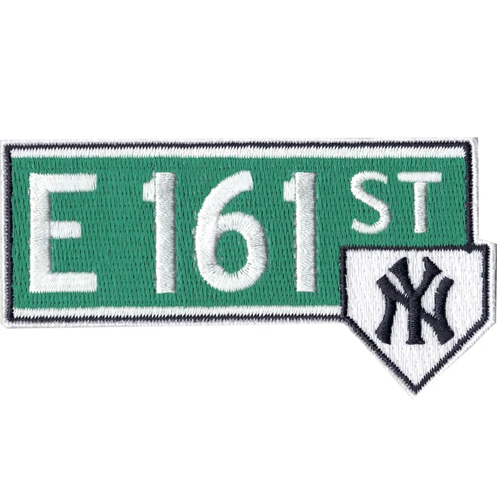New York Yankees E 161st Street Sign Patch