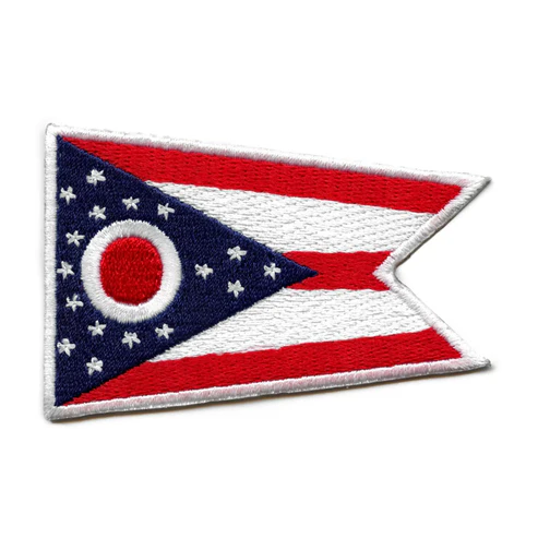 Ohio State Flag Embroidered Patch