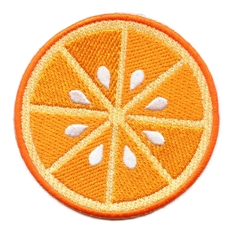 Orange Slice Round Fresh Cut Citrus Patch