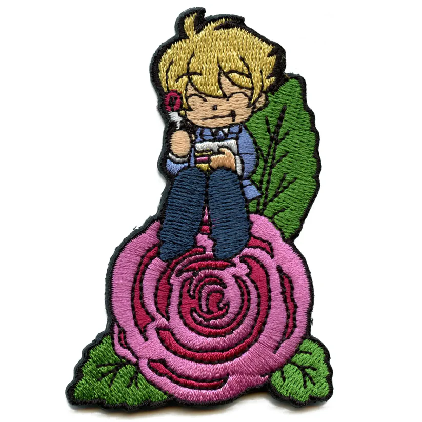 Ouran High School Mitsukuni Pink Rose Patch