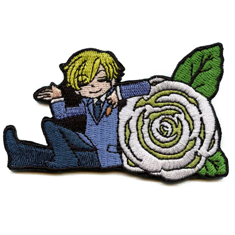 Ouran High School Tamaki On Grey Rose Patch