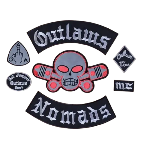 custom outlaw mc patches - Image 2