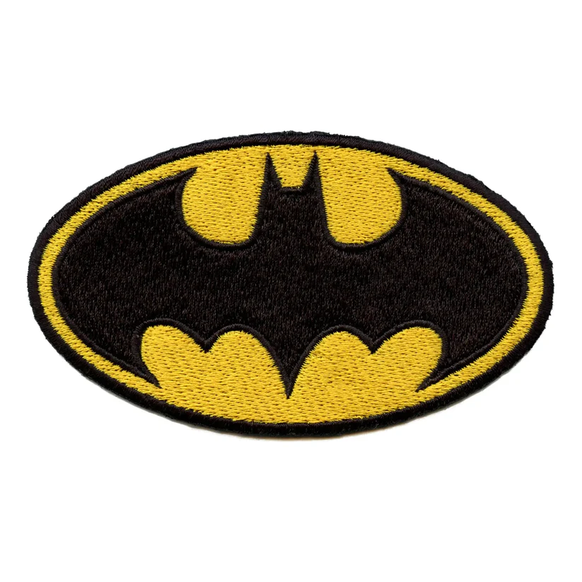 Batman Logo Embroidered Iron On Patch