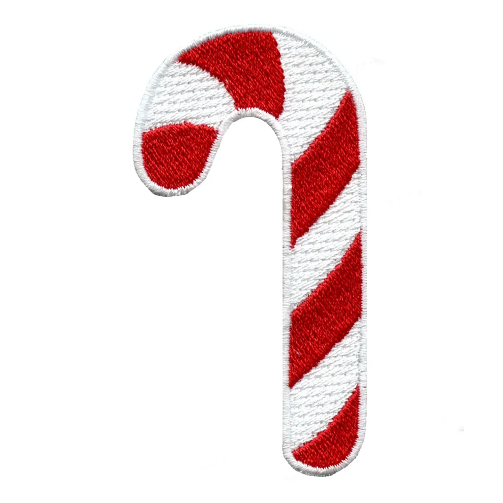 Peppermint Candy Cane Iron On Patch - Peppermint Candy Cane Iron On Patch USA Peppermint Candy Cane Iron On Patch - View 1