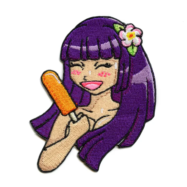 Popsicle Hentai Girl Embroidered Patch - Popsicle Hentai Girl Embroidered Patch USA Popsicle Hentai Girl Embroidered Patch - View 1