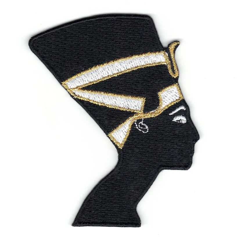 Queen Nefertiti Silhouette Iron On Patch